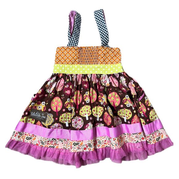 Matilda Jane knot dress, size 2, Fall Spinning With Joy Knot Dress Make Believe - Picture 4 of 6